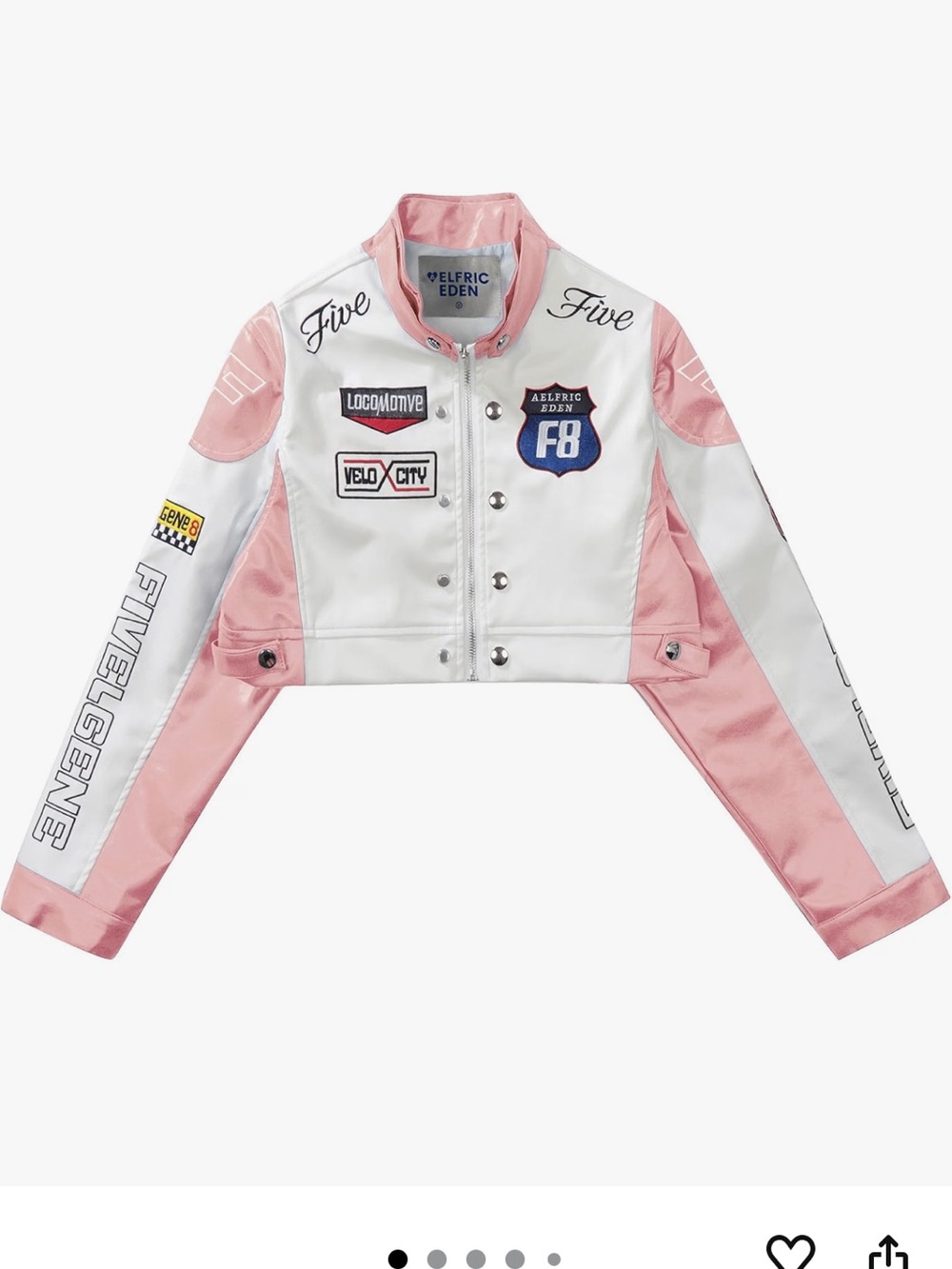 Aelfric Eden Cropped Leather Jacket Women